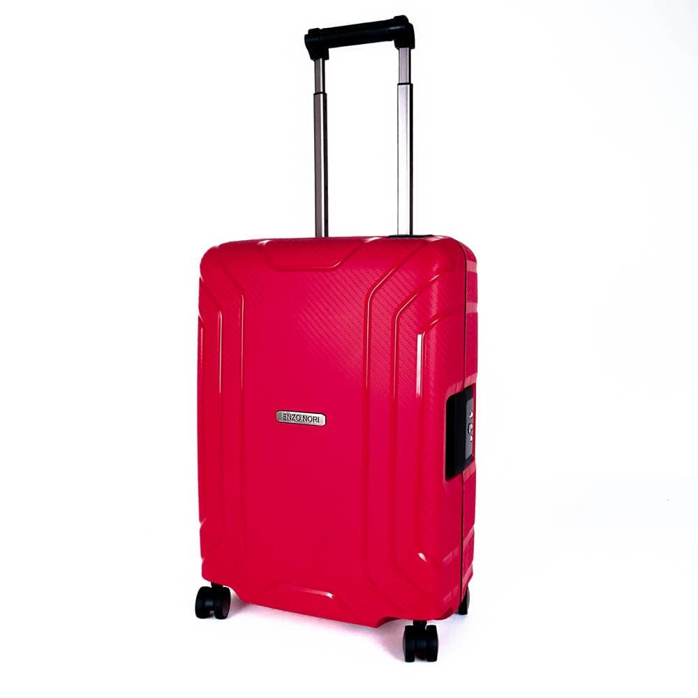 Комплект куфари ENZO NORI модел PRIME червен полипропилен