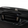 Голям твърд куфар ENZO NORI модел AERO 75 см полипропилен с 4 колелца черен непромокаем