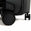 Куфар ENZO NORI среден размер модел AERO 67 см полипропилен с 4 колелца черен непромокаем