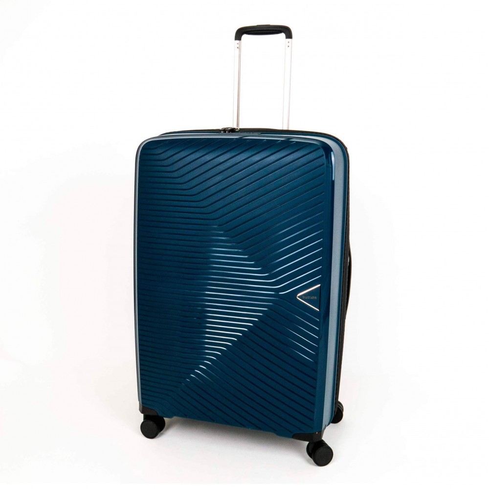Среден размер куфар AERO 67 см ENZO NORI полипропилен с 4 колелца син непромокаем