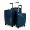 Куфари комплект 3 размера от полипропилен ENZO NORI модел AERO син непромокаем