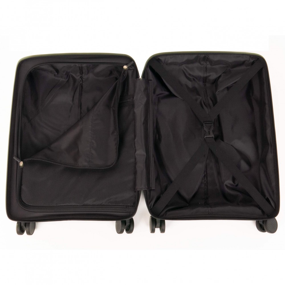 Куфар ENZO NORI модел AERO 55 см за ръчен багаж полипропилен зелен непромокаем