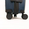 Син непромокаем куфар ENZO NORI модел AERO 55 см за ръчен багаж полипропилен син непромокаем