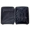 Куфар за ръчен багаж от полипропилен с TSA ключалка ENZO NORI модел SOLID 55 см непромокаем черен-кафяв