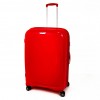 Голям размер куфар с TSA код за заключване ENZO NORI модел NOVA 75 см с 4 двойни колелца червен полипропилен