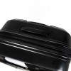 Куфар от 100% полипропилен ENZO NORI с 4 двойни колелца черен модел NOVA 75 см