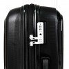 Здрав куфар с 4 двойни колелца NORI модел NOVA 66 см сив полипропилен
