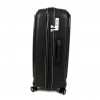 Лек куфар с TSA код ENZO NORI модел NOVA 66 см с 4 двойни колелца черен полипропилен