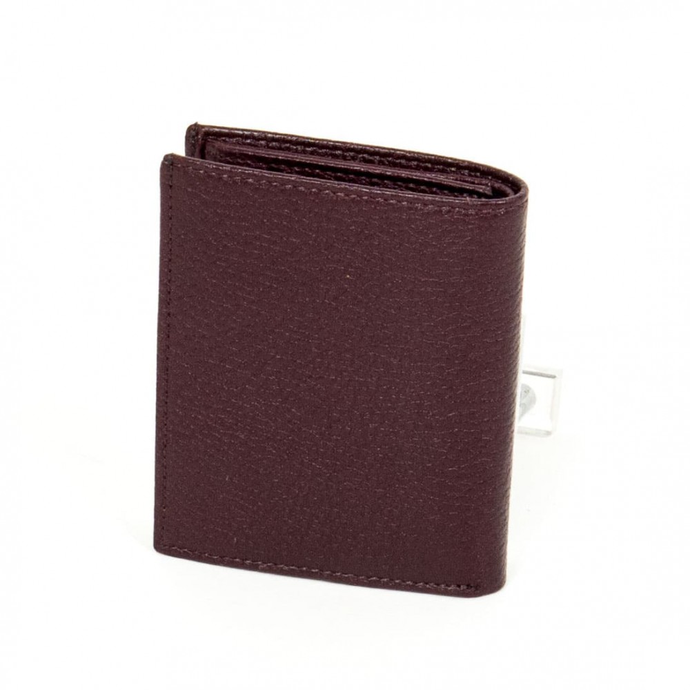 Практичен мъжки портфейл цвят бордо ENZO NORI модел ENP04 от 100% естествена кожа 