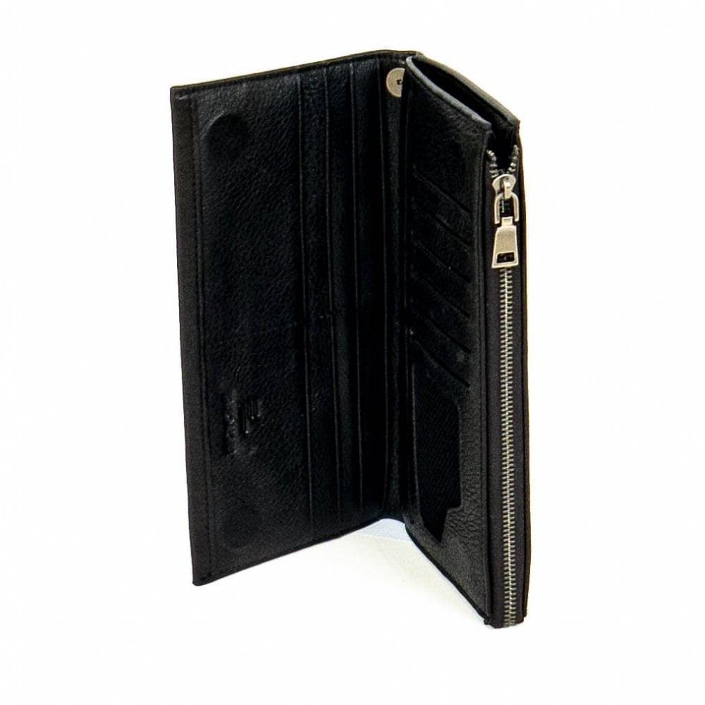 Мъжки портфейл ENZO NORI модел DINO естествена кожа черен