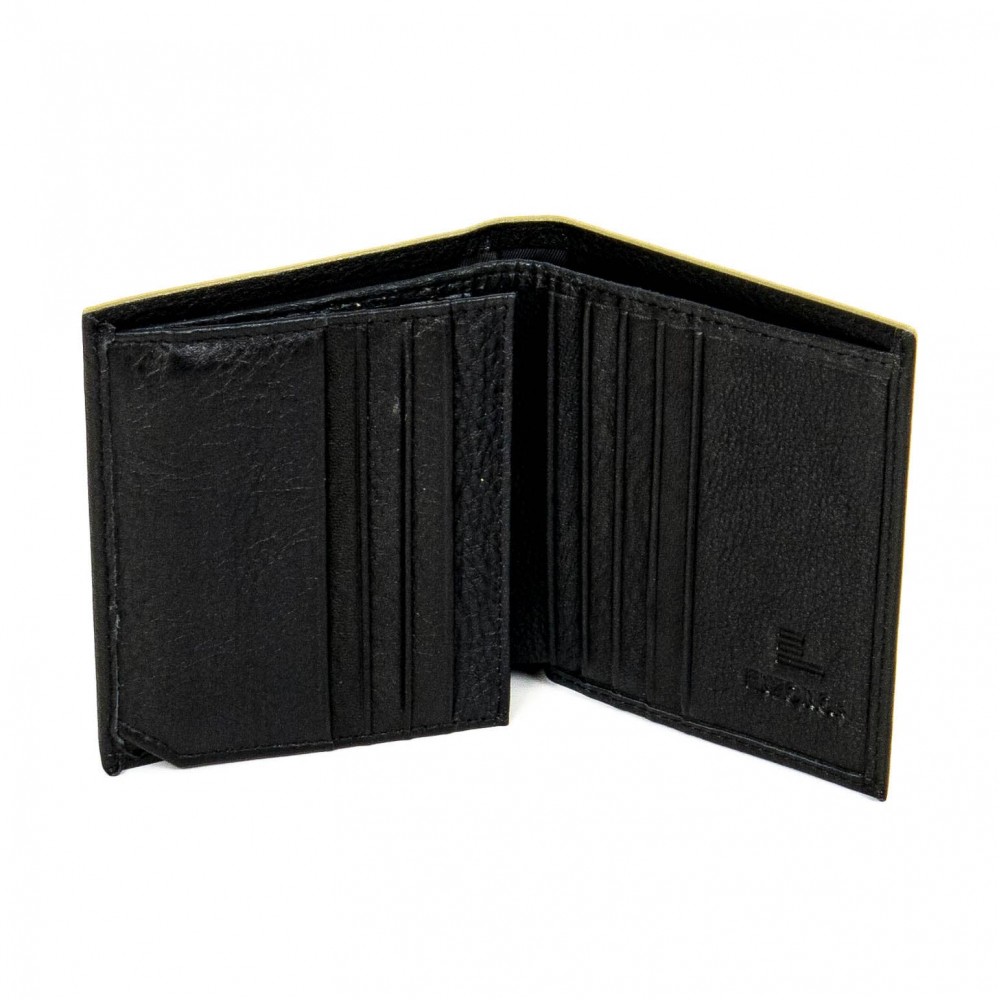 Практичен мъжки портфейл от естествена кожа ENZO NORI модел ENP168.19 цвят черен