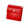 Изискано малко дамско портмоне от естествена кожа ENZO NORI модел SOS червен кроко
