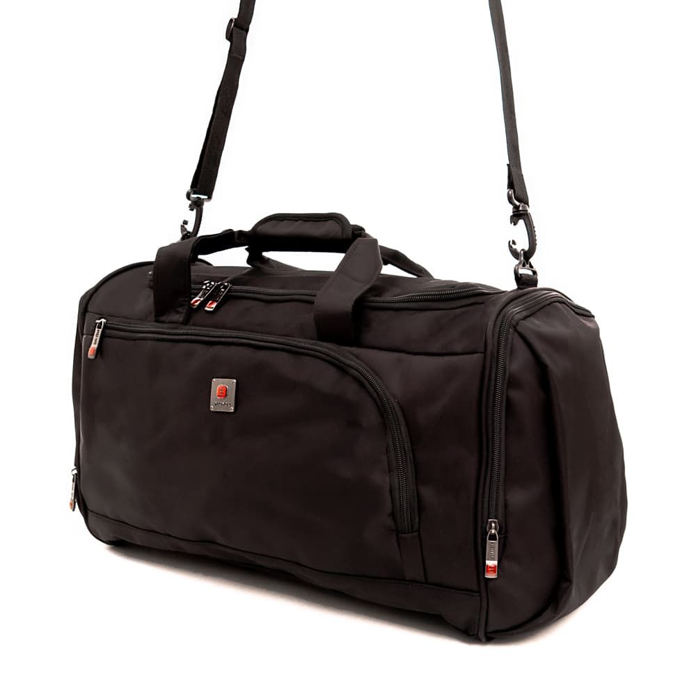 Пътна чанта тип сак с дълга подвижна дръжка ENZO NORI модел WAGON-L цвят черен